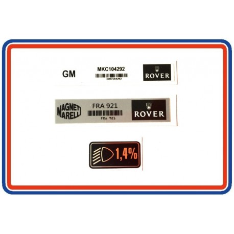 Rover Mini MPi 3 Piece Sticker Pack
