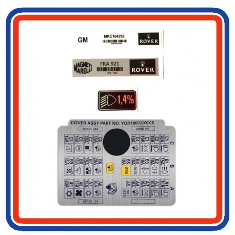 Rover Mini MPi 3 Piece Sticker Pack