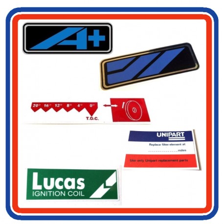 Morris Ital 5 piece sticker bundle