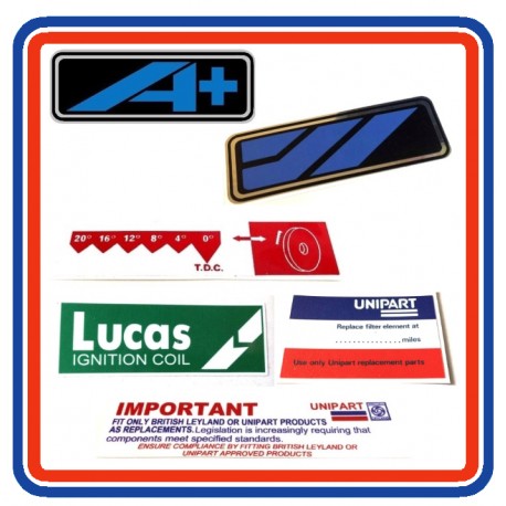 Morris Ital 6 piece sticker bundle