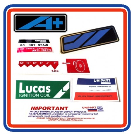 Morris Ital 7 piece sticker bundle