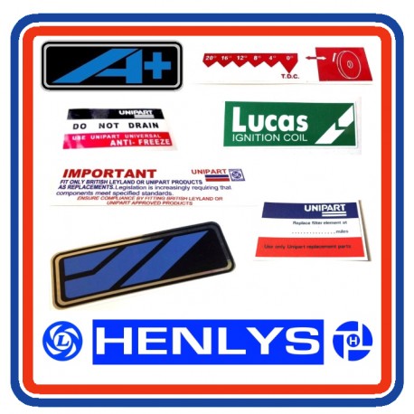 Morris Ital 8 piece sticker bundle