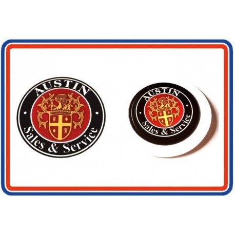 Austin Sales & Service Bumper Sticker & Tax Disc Holder