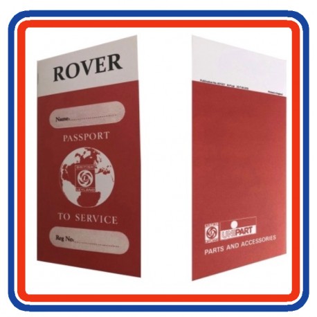 British Leyland Rover Replica Passport to Service Book