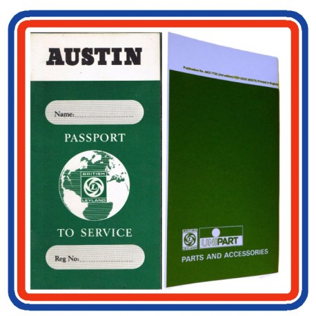 British Leyland Austin Replica Passport to Service Book