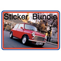 Rover Mini Seven SE Full Engine Bay Sticker Bundle