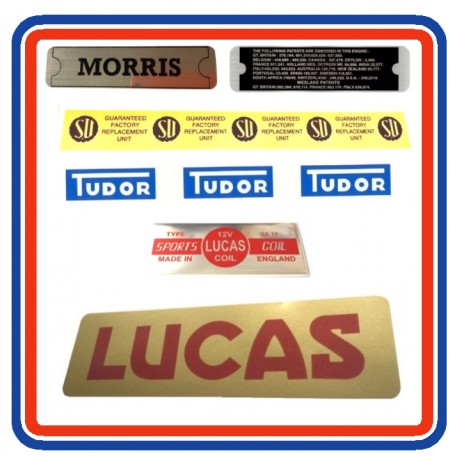 Morris Minor 1000 1956-1962 6 Piece Sticker Bundle