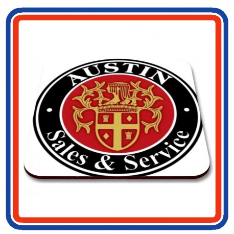 Austin Sales & Service Coaster Set