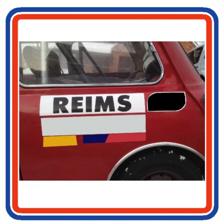 Reims Monte Carlo Rally Sticker (Pair)