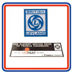 Mini 1275GT 2 Piece Engine Bay Sticker Bundle