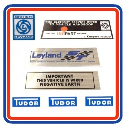 Mini 1275GT 5 Piece Engine Bay Sticker Bundle