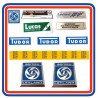 Mini 1275GT 7 Piece Engine Bay Sticker Bundle with A-panel Badges