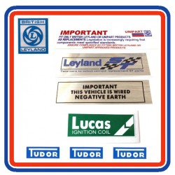 Mini 1275GT 6 Piece Engine Bay Sticker Bundle 75 on