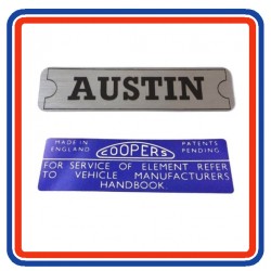Mk2 Austin Mini 2 Piece Engine Bay Sticker Bundle