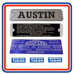 Mk2 Austin Mini 4 Piece Engine Bay Sticker Bundle