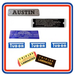Mk2 Austin Mini 5 Piece Engine Bay Sticker Bundle