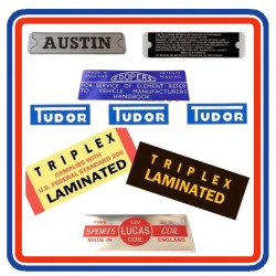 Mk2 Austin Mini 6 Piece Engine Bay Sticker Bundle