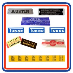 Mk2 Austin Mini 7 Piece Engine Bay Sticker Bundle