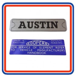 Mk1 Austin Mini 2 Piece Engine Bay Sticker Bundle