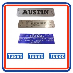 Mk1 Austin Mini 4 Piece Engine Bay Sticker Bundle