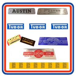 Mk1 Austin Mini 7 Piece Engine Bay Sticker Bundle