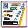 BL Mini Mk3 850 1000 & Cooper 8 Piece Engine Bay Sticker Bundle + Heater Control Panel Sticker