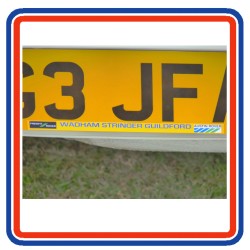 Wadham Stringer Guildford Number Plate Stickers x2