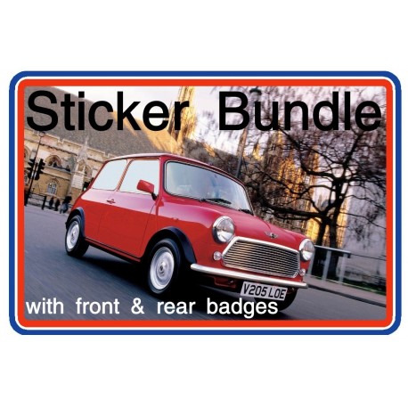 Rover Mini Seven SE Full Engine Bay Sticker Bundle
