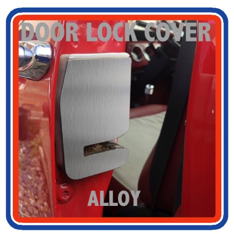 Alloy Mini Side Door Lock Mechanism Cover (pair)