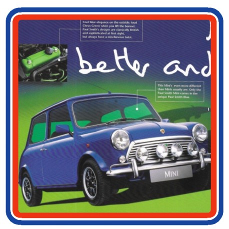 Rover Mini Paul Smith Full Engine Bay Sticker Bundle