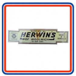 Herwins British Leyland of Woolwich Dealer Window Sticker