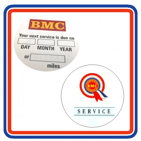 BMC Rosette Service Reminder Window Sticker