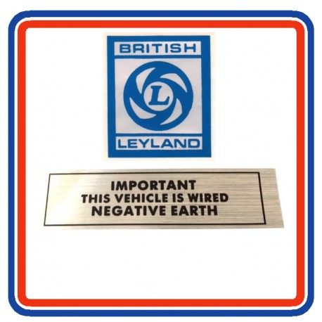 MGB & GT 2 Piece Engine Bay Sticker Bundle (British Leyland)