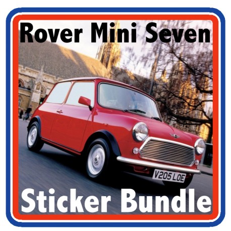 Rover Mini Seven SE Full Engine Bay Sticker Bundle