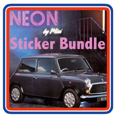 Rover Mini Carb Model 6 Piece Sticker Bundle