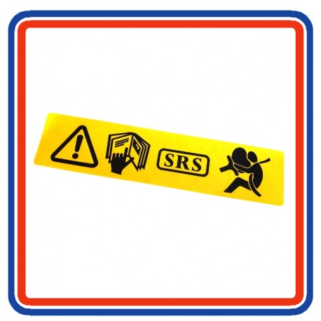 Label - Airbag Warning - BAC10200A - Genuine MG Rover