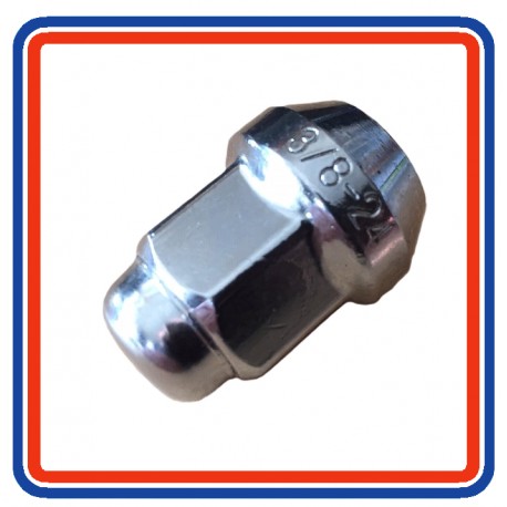 Chrome Wheel Nuts for alloy wheels - 60 Degree Taper for classic Mini 3/8