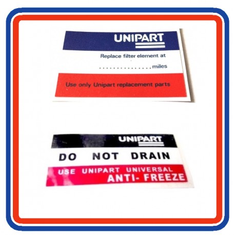 BL Mini Mk4 A+ 1000 2 Piece Engine Bay Sticker Bundle