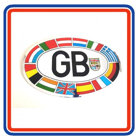 Retro GB Great Britain Sticker