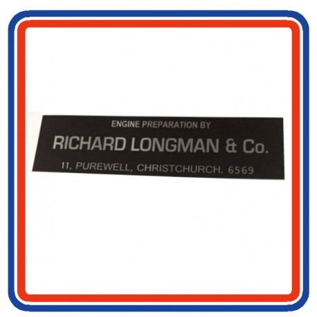 Richard Longman & Co Replica Rocker Cover Sticker
