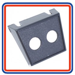 British Leyland Replica Under Dash  Black Twin Round Hole Switch Panel