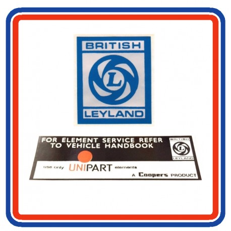Mini Clubman 2 Piece Engine Bay Sticker Bundle