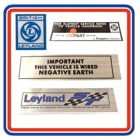 Mini Clubman 4 Piece Engine Bay Sticker Bundle