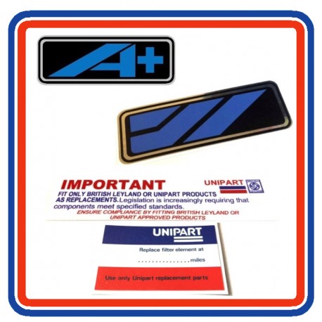 Austin Rover Mini 4 Piece Engine Bay Sticker Bundle