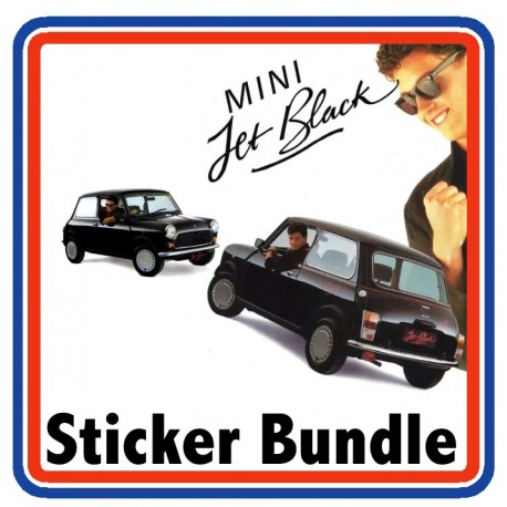 Austin Rover Mini Jet Black 7 Piece Engine Bay Sticker Bundle