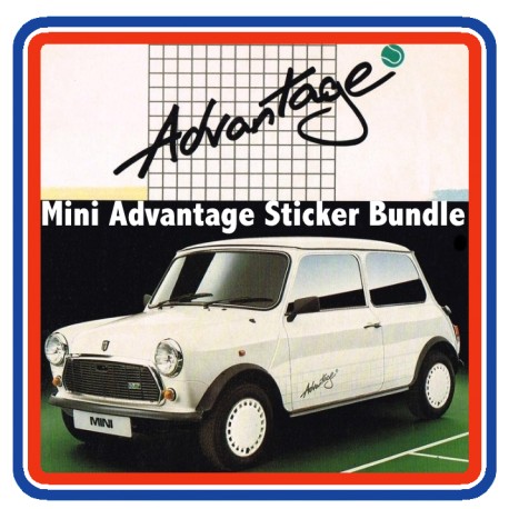 Austin Rover Mini Advantage 7 Piece Engine Bay Sticker Bundle
