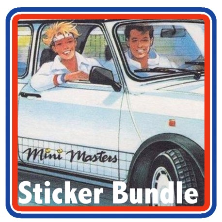 Austin Rover Mini Masters 7 Piece Engine Bay Sticker Bundle