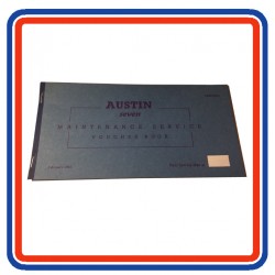 Austin Seven & Mini Replica Maintenance Service & Voucher Book 1961