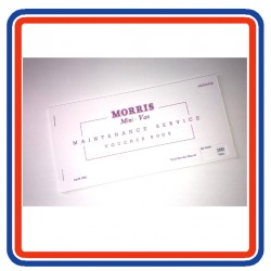 BMC Morris Mini Van Replica Maintenance Service & Voucher Book 1961