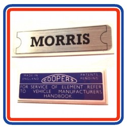 Morris Mini Mk1 850 1000 & Cooper Sticker Bundle 1